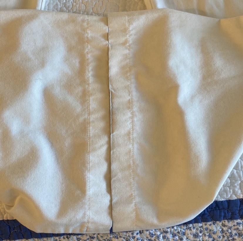 White Cross Brown Cream Scrub Set Small Shabby Chic