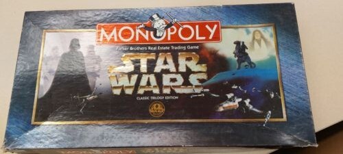 Star Wars Monopoly Classic Trilogy Edition replacement board, money and box
