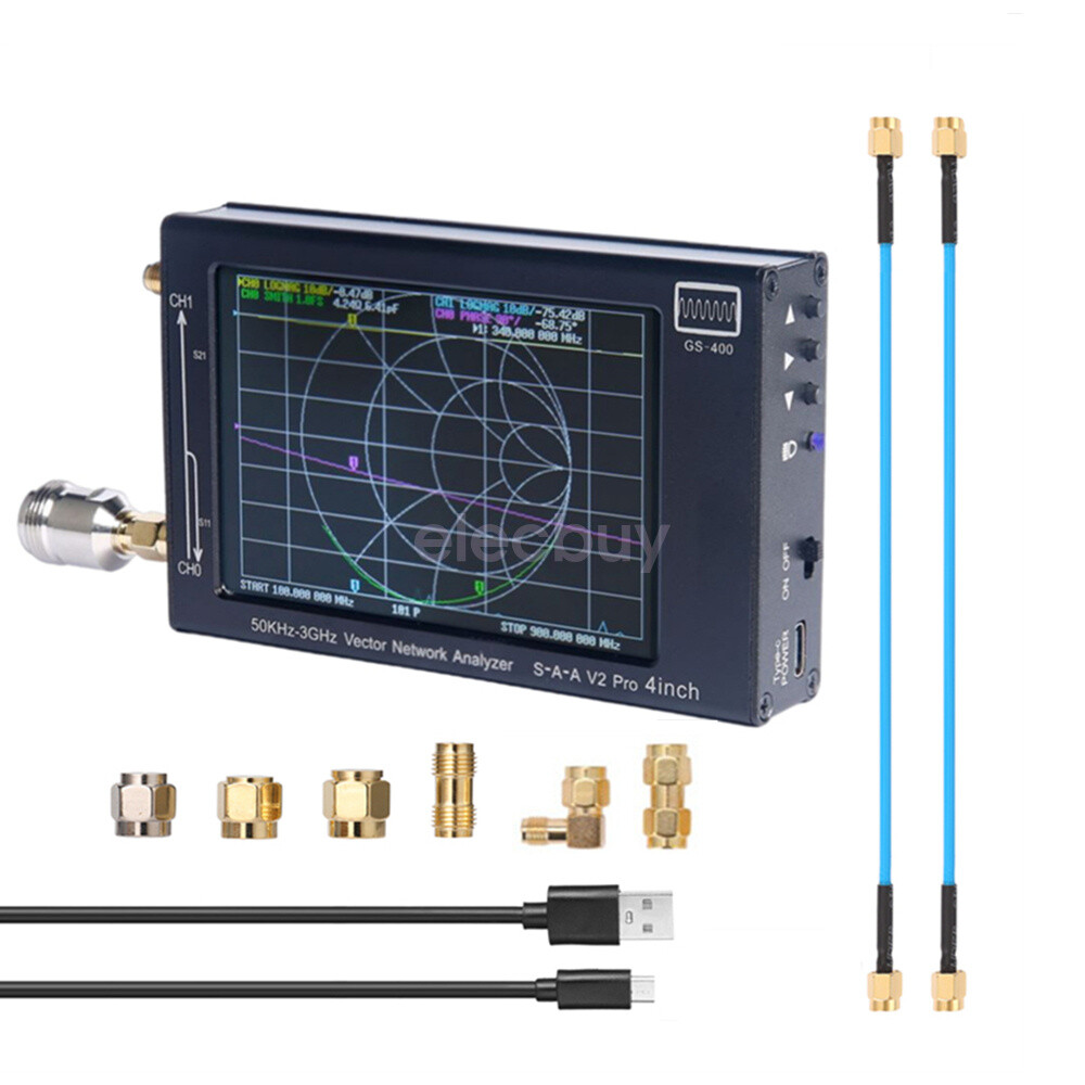 4.0" NanoVNA V2 3G Vector Network Analyzer SAA-2N Antenna Analyzer HF VHF UHF