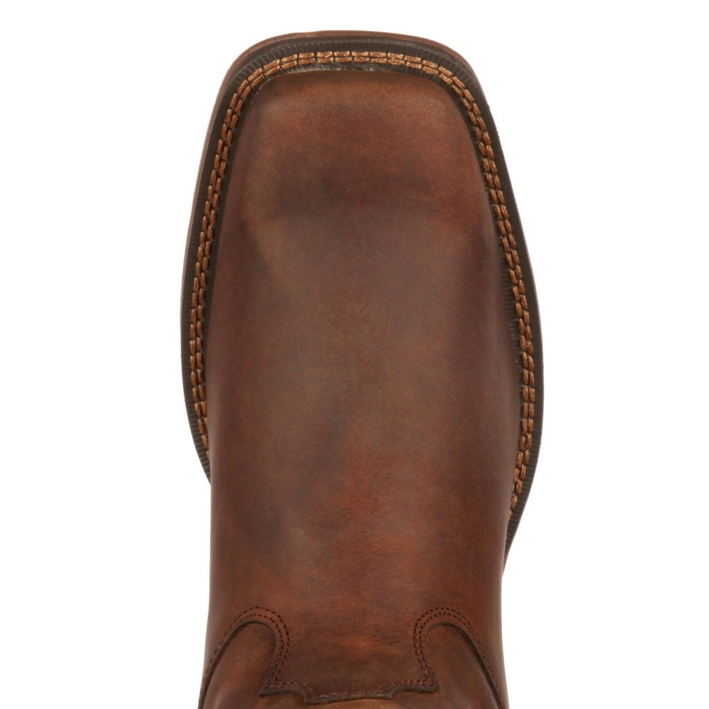 REBEL™ BY DURANGO® BROWN PULL-ON WESTERN BOOTS DB5444 - ALL SIZES - NEW
