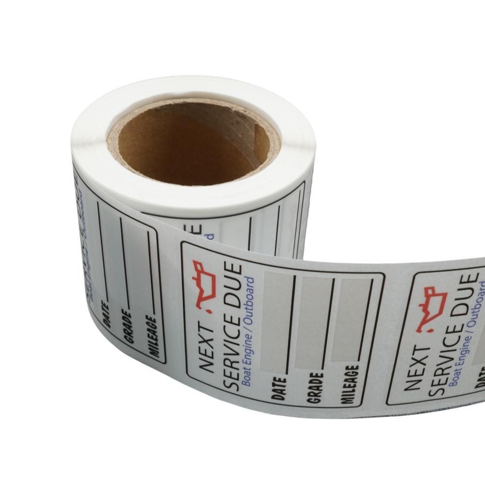 Oil Change Service Reminder Stickers Next Service Due 200 sheets