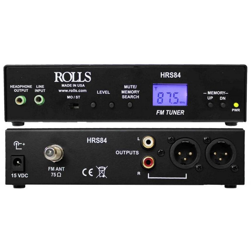 Rolls HRS84 FM Digital Tuner with XLR Outputs