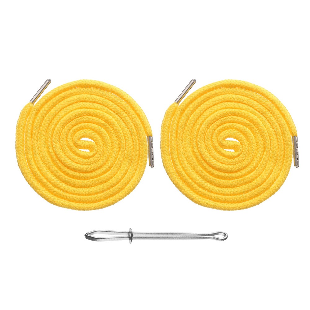 2pcs Drawstring Cords 51" Replacement Drawstring with Threader Yellow