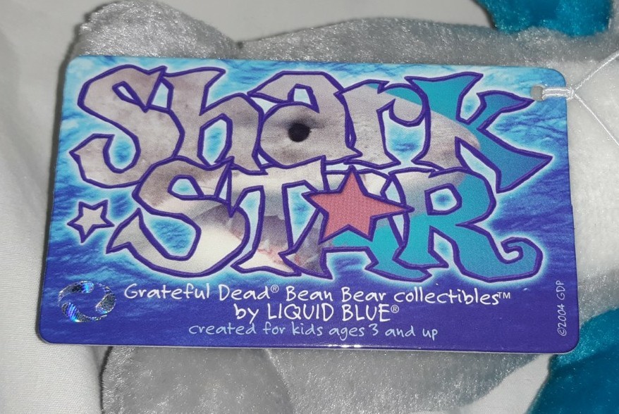 Grateful Dead Bean Bear SHARK STAR 2004 Edition 13