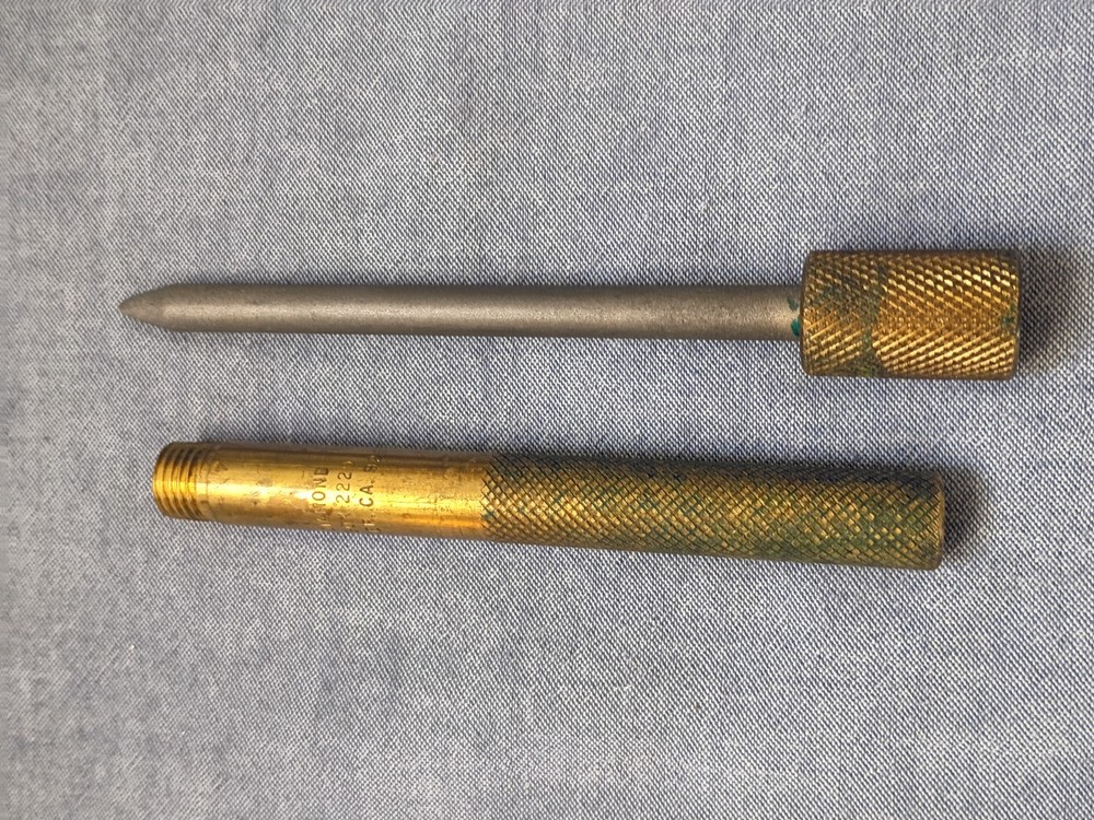 Vintage Brass Eze-Lap Diamond Sharpener -used-