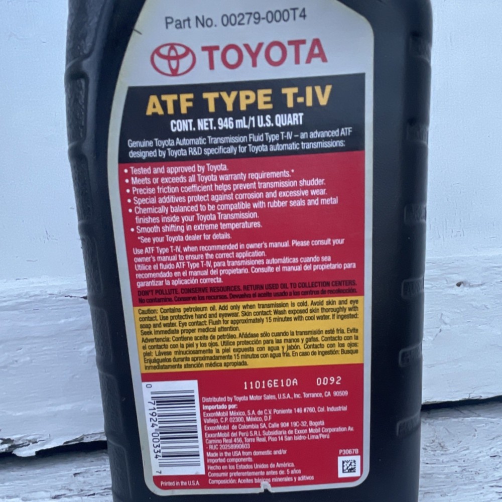 ATF TYPE T-IV Automatic Transmission Fluid