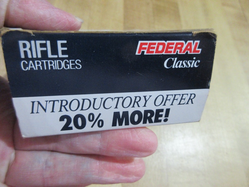 Empty Ammo Box Federal 270 Win Introductory Offer 20% more (mc)