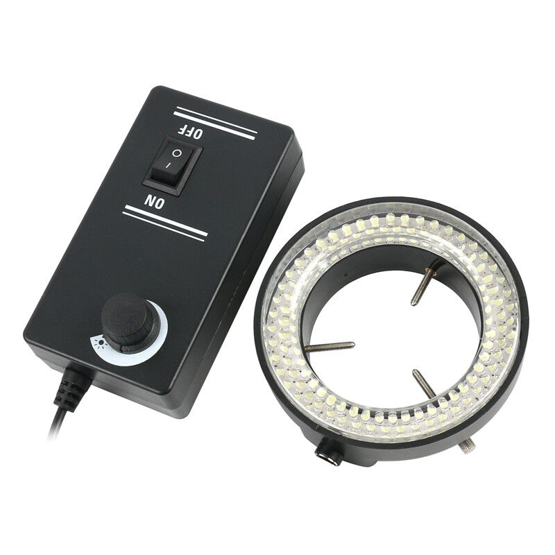 Adjustable 144 LED Ring Lamp Microscope Light Source Dia.60mm Inner AC90V-240V