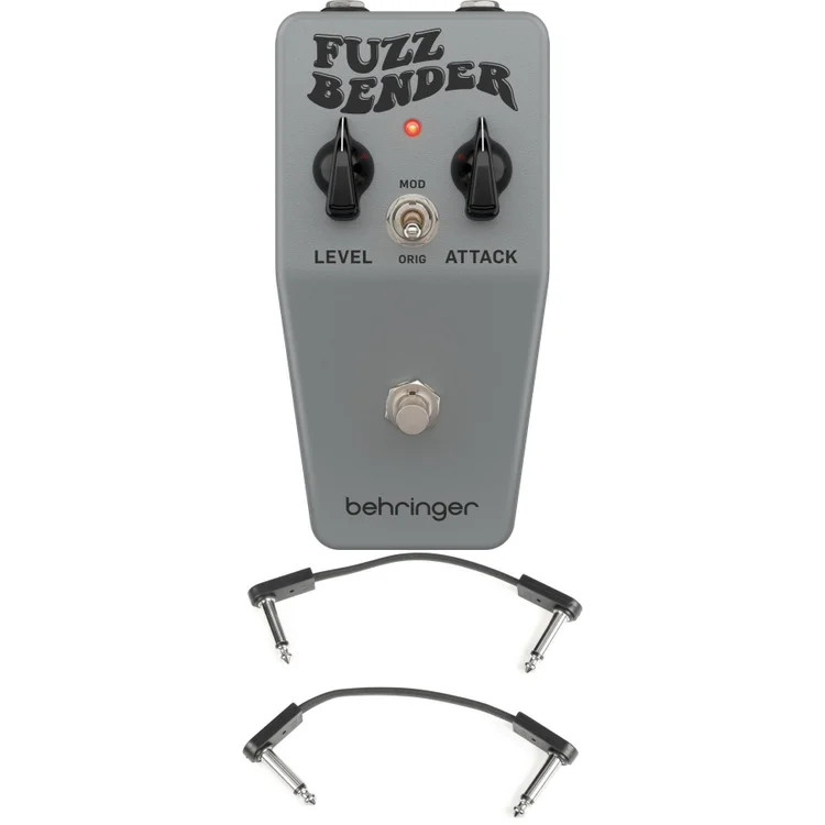 Behringer Fuzz Bender Fuzz Pedal with EBS Patch Cables