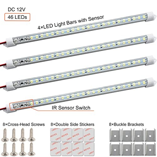 12V Interior LED Light Bar with Touchless Sensor Hand Wave Activated 12V LED