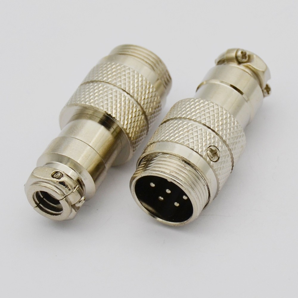 12x 6 Pin Male Microphone Panel Chassis Connector,B6P