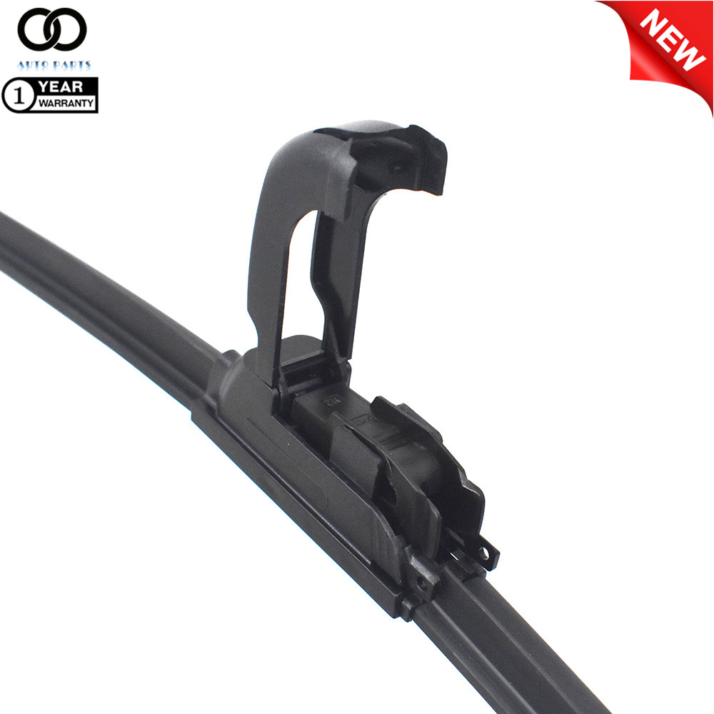 INCH Bracketless Windshield Wiper Blades J-HOOK Style Primered 2 Pack 26" & 17"