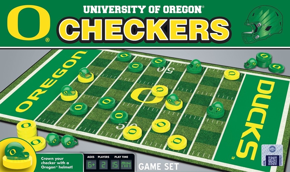 MasterPieces - Oregon Ducks - NCAA Checkers Board Game