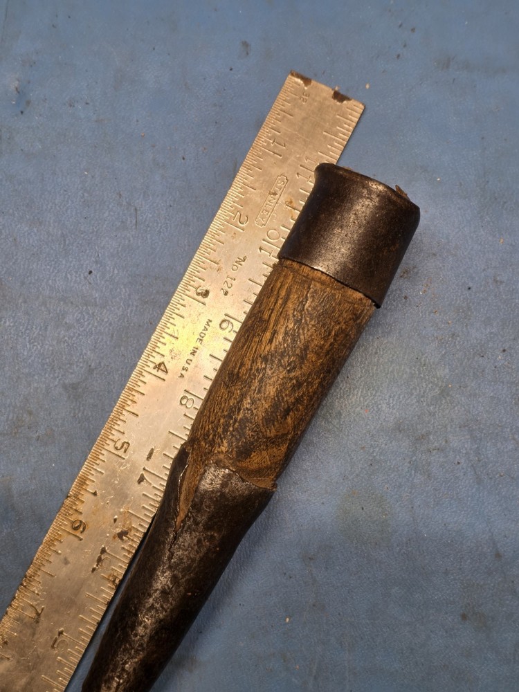1/2" Thick! Wood Socket Chisel Pitted With Handle Timber Framing