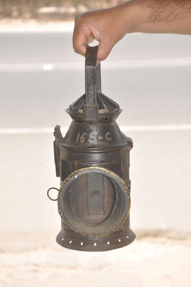 Vintage Iron Solid Big Handcrafted Candle Lamp,Collectible