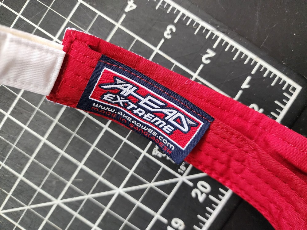 Ala Wai Golf Course Hawaii VISOR Ahead Extreme Red Osfa Adjustable Strapback