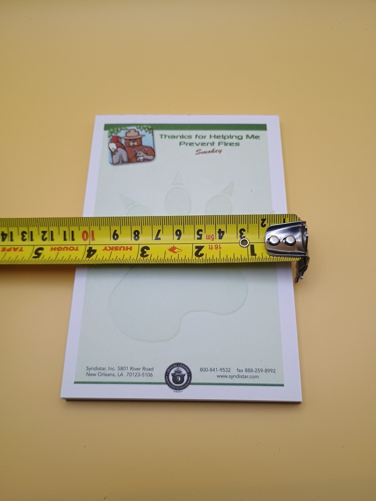 Smokey The Bear Note Pads 4 Pack 4x6