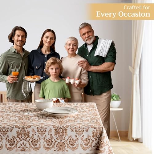 Table Cloth Rectangle Table 100% Cotton 120" x 60" (Rectangular) 05 - Allure