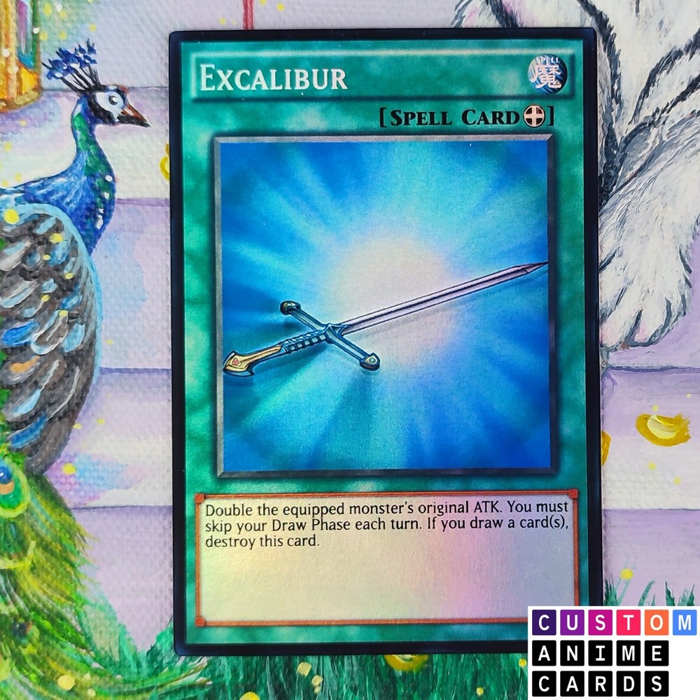 Excalibur ANIME EFFECT HOLO card