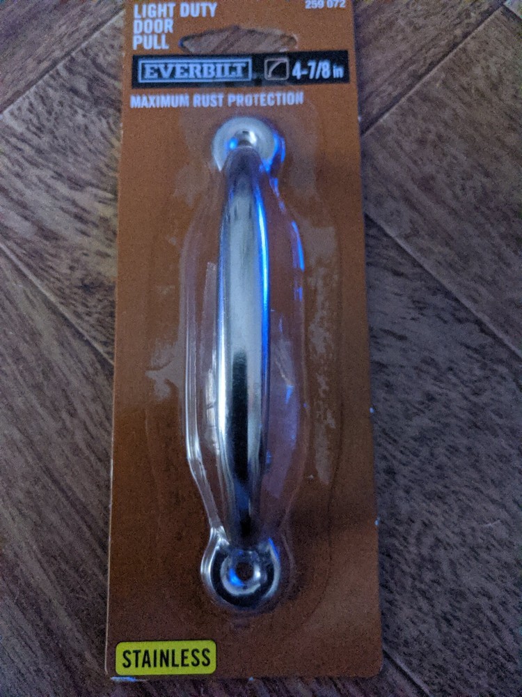 Stainless Everbilt Light Duty Door Pull 4-7/8 SKU 259072