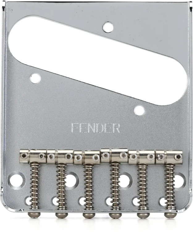 Fender 6-saddle Vintage-style Telecaster Bridge Assembly - Chrome