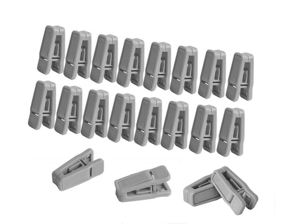20 Pack Plastic Finger Clips for Hangers