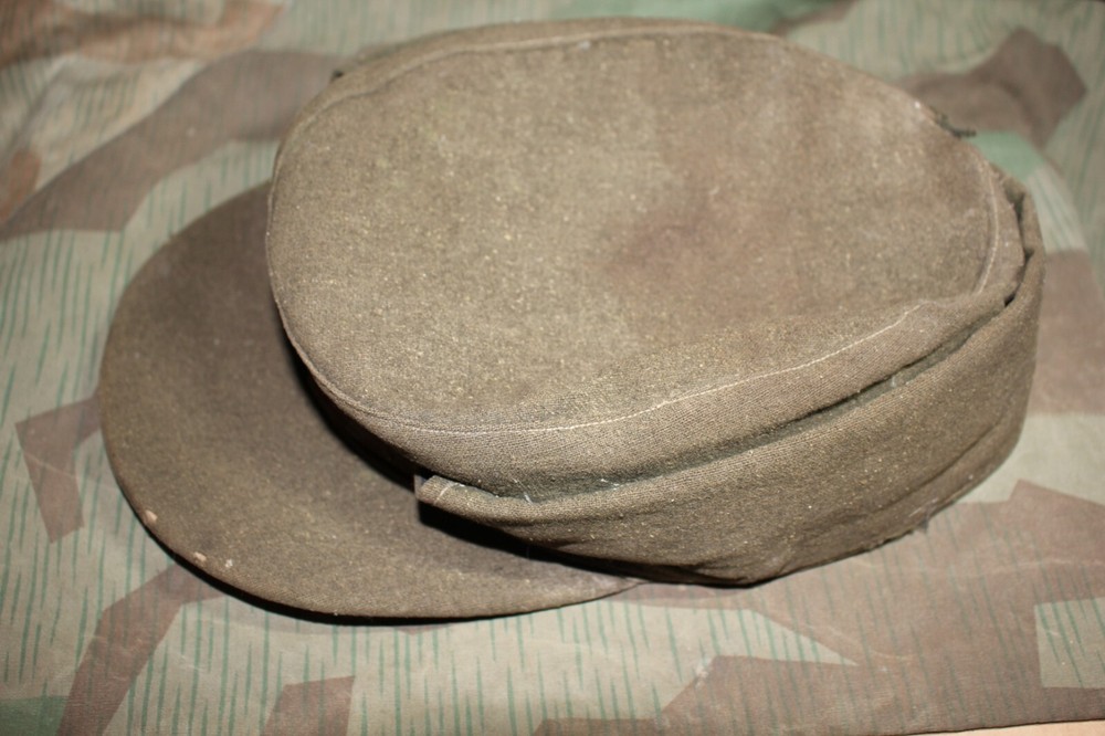 ORIGINAL WW2 GERMAN M43 FELDMUTZE STYLE FIELD CAP MODIFIED WH SS OSTFRONT
