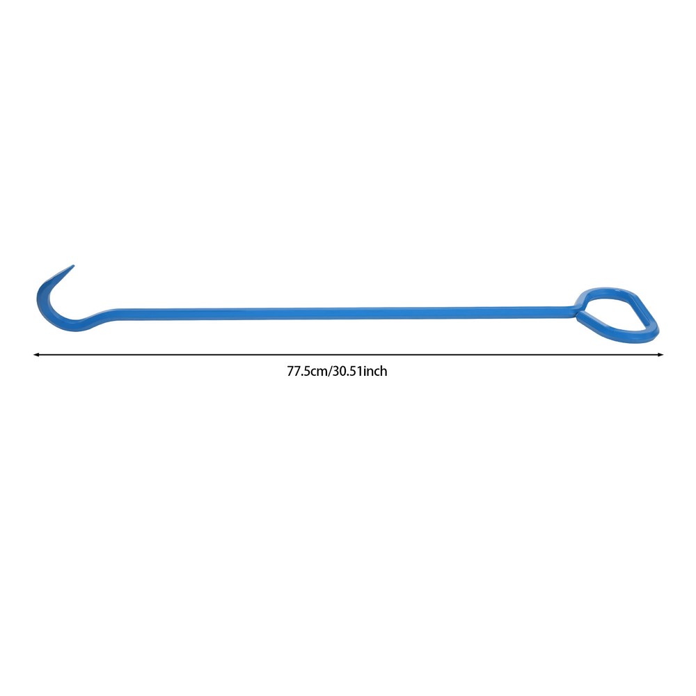 2PCS J-Shaped Versatile Lifting Hooks, Blue Tool Hook, Manhole Cover Hook Tool