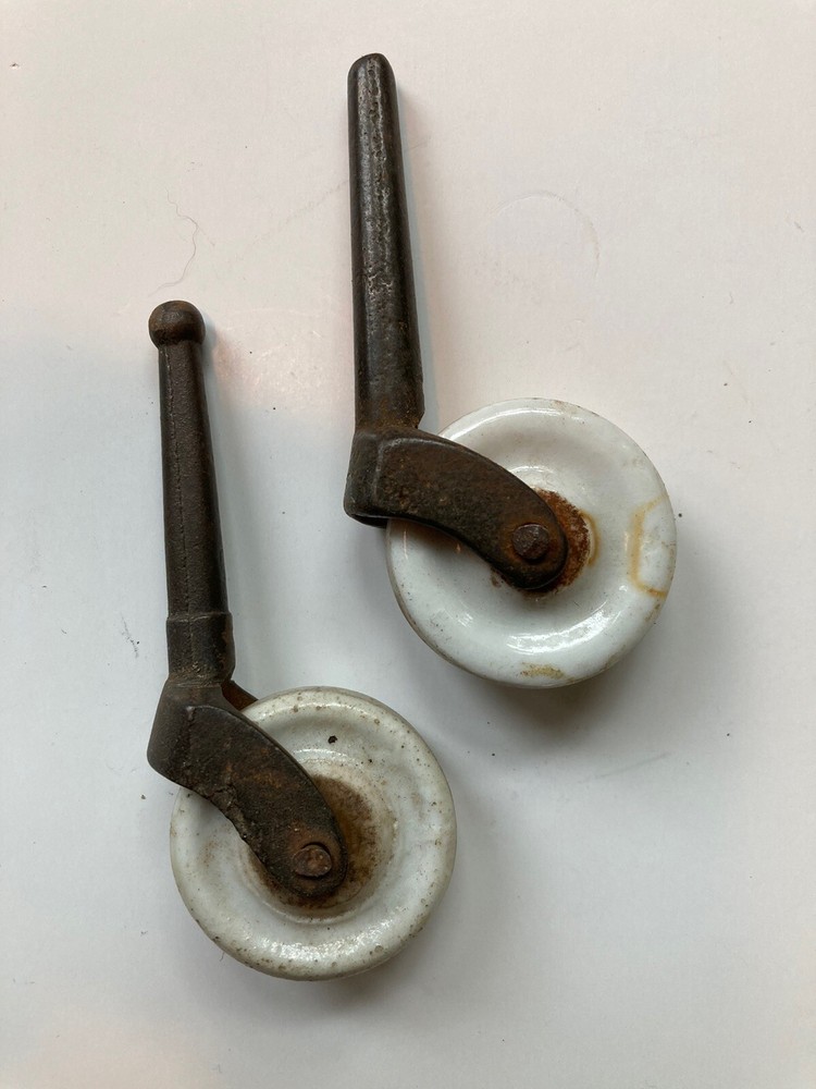 Antique Porcelain Castors