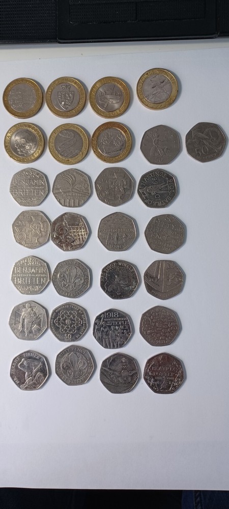 Rare 50p And 2 Pound Coins