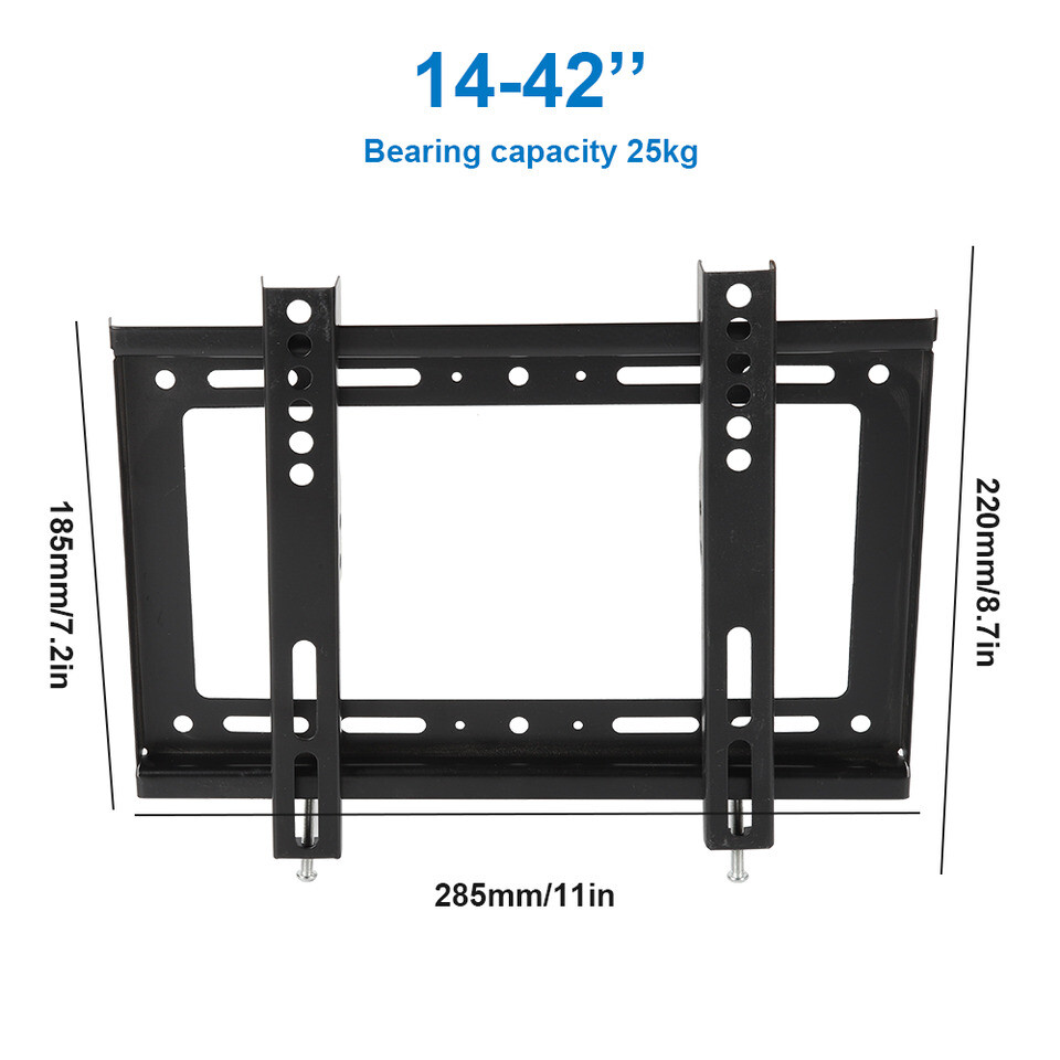 TV WALL MOUNT Fixed Full Motion BRACKET VESA（14-42“) 55lbs Loading Capacity