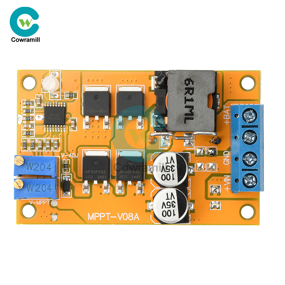 DC8-28V 5A 100W MPPT Solar Charging Panel Regulator Controller 9V 12V 24V Switch