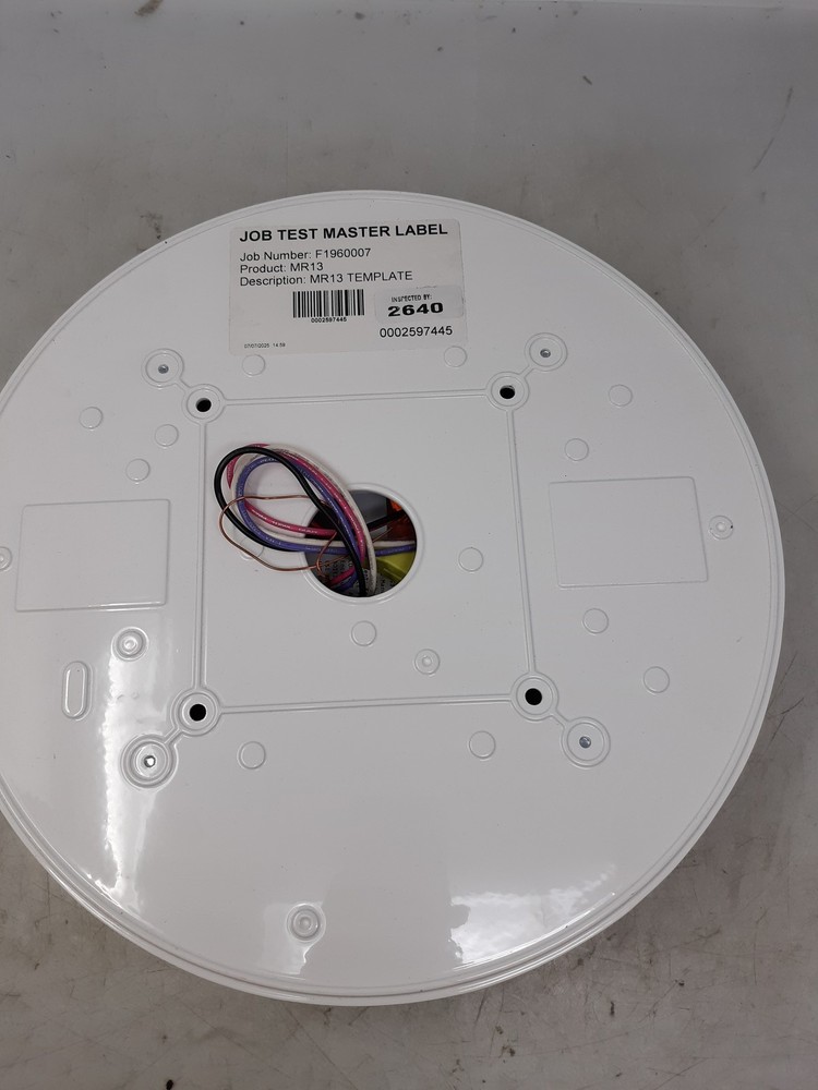MR13 Template Job Test Master Label Ceiling Light Fixture