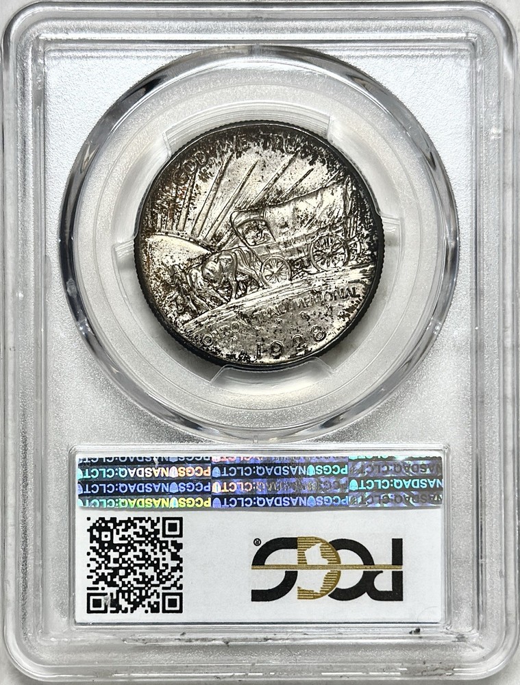 1928 OREGON TRAIL COMMEMORATIVE HALF DOLLAR PCGS MS67