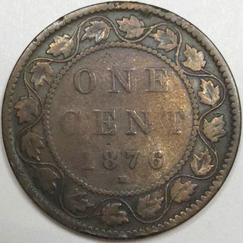 1876-H Canada Large One Cent (Lot#1)