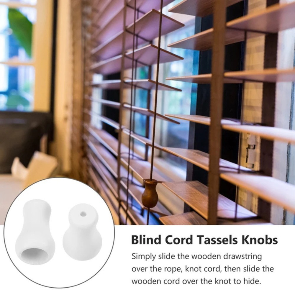 Window Blind Weights Knobs White Plastic Set of 15 for Curtain Balance