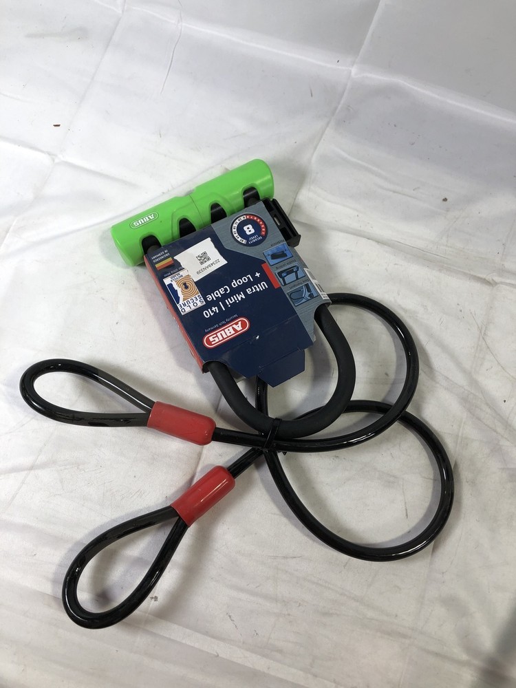 ABUS Ultra Mini 410 + Loop Cable Bike Lock Security Level 8