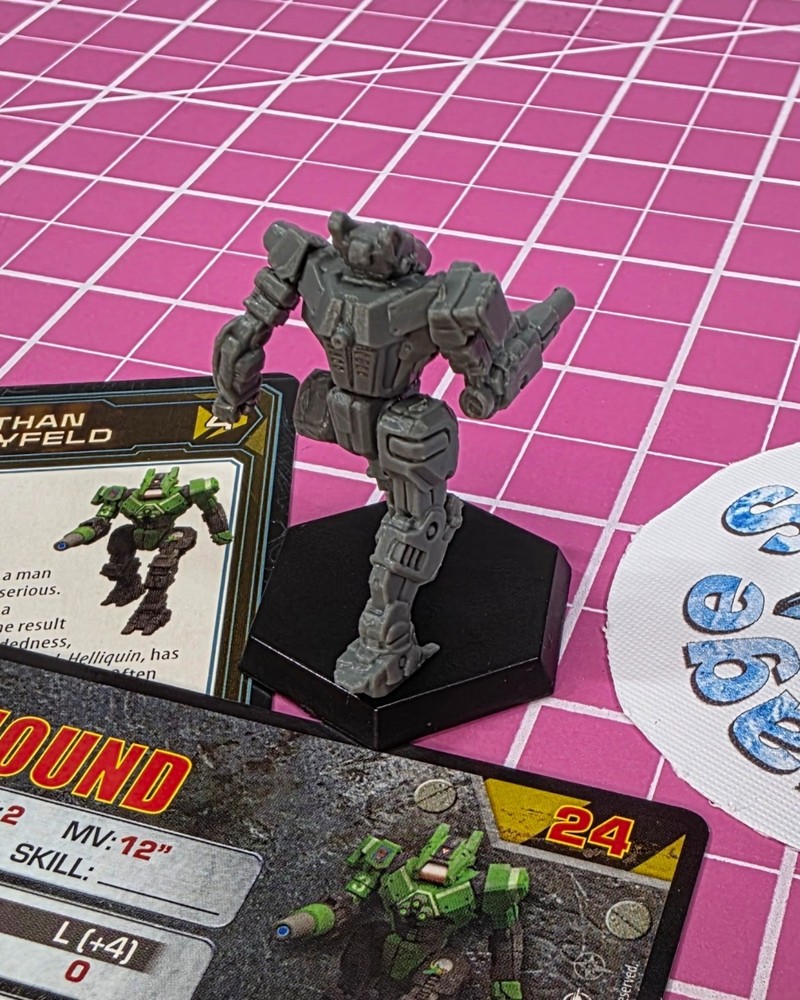 BattleTech Wolfhound Mech -- Inner Sphere Striker Lance + Cards