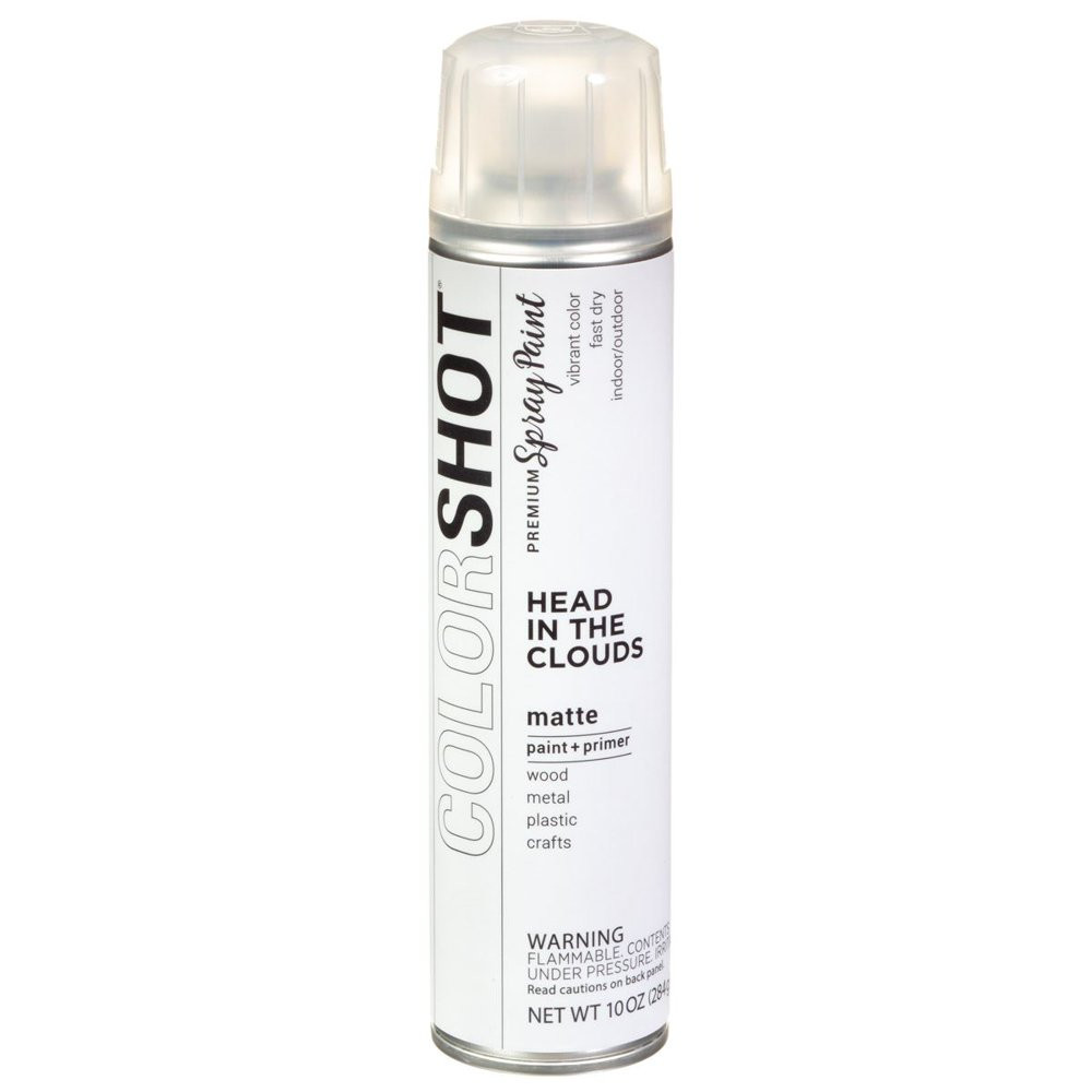 Multi-Surface Matte Head in the Clouds Spray Paint UV-Resistant 10 Oz White