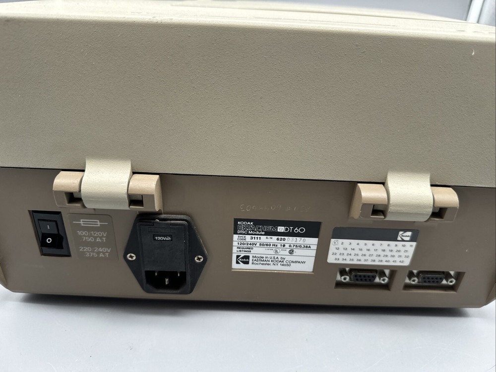 Kodak Ektachem DT60 Chemistry Analyzer