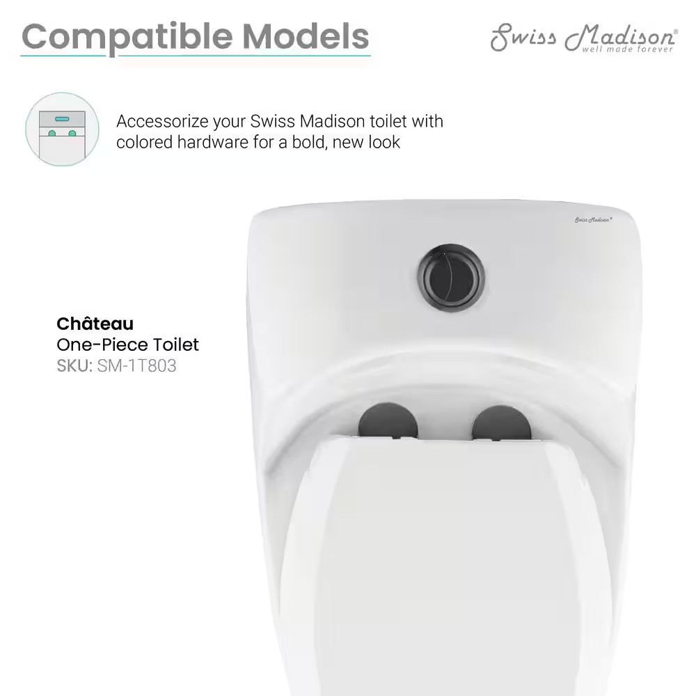 Toilet Hardware SM-1T803, Black