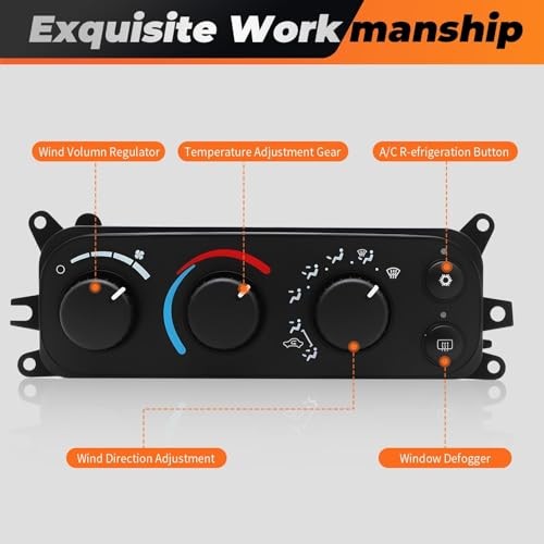 Front HVAC A/C Climate Control Module Compatible with Ram 1500 2500 3500
