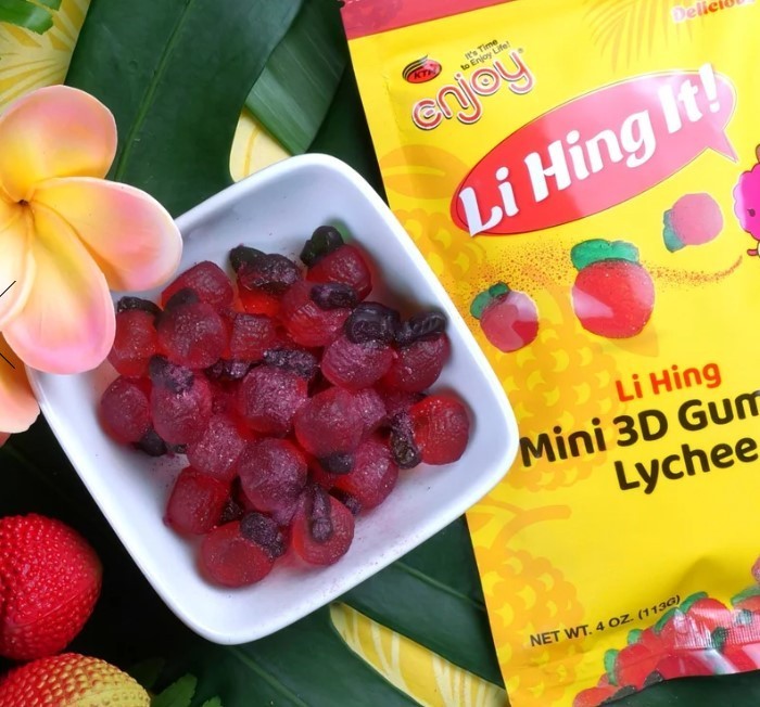 ENJOY Li Hing Mini 3D Gummy Lychee (4oz) 1 Bag