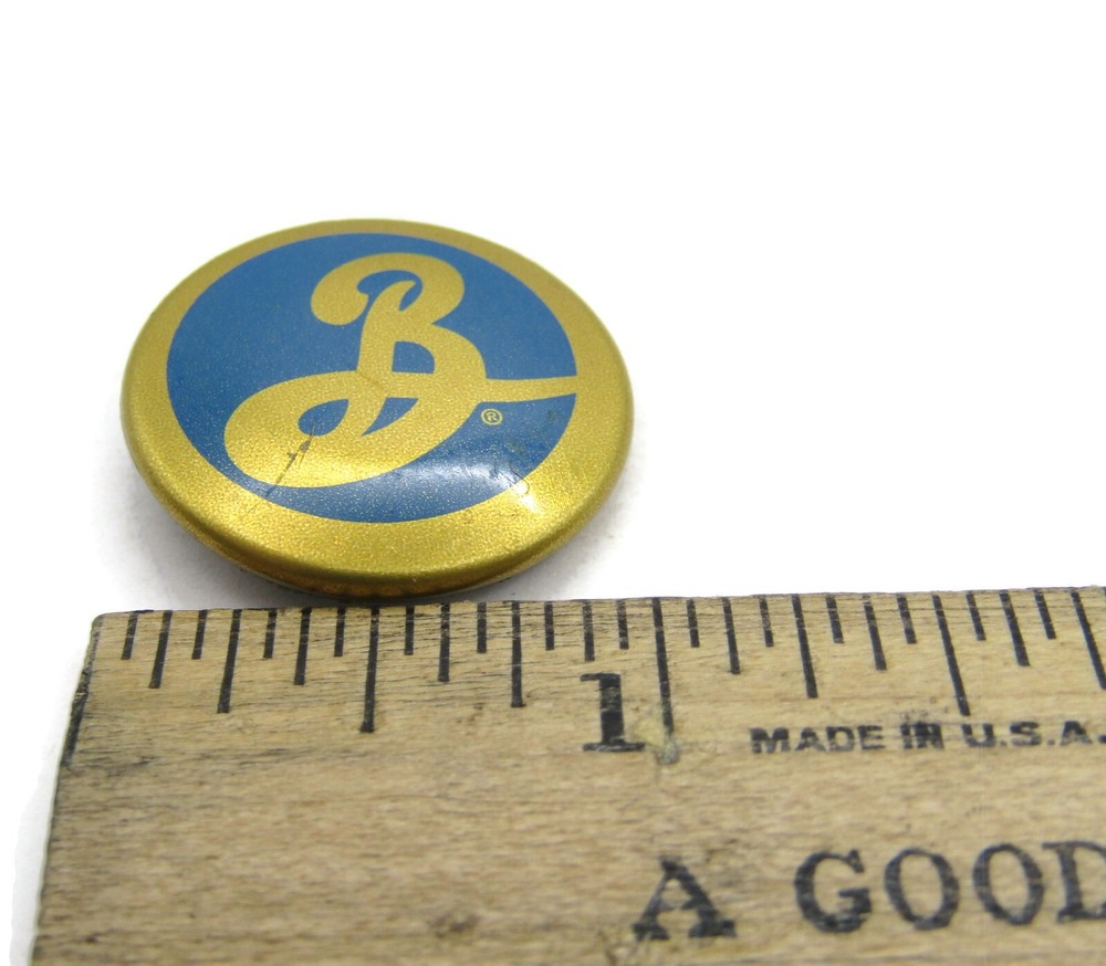 Letter B Brooklyn Brewery Pin Button