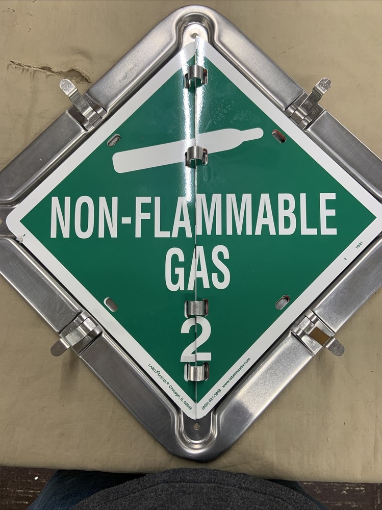 Imperial 37480 Fixed Frame Aluminum Flip Placard 9 Legend - Read Description