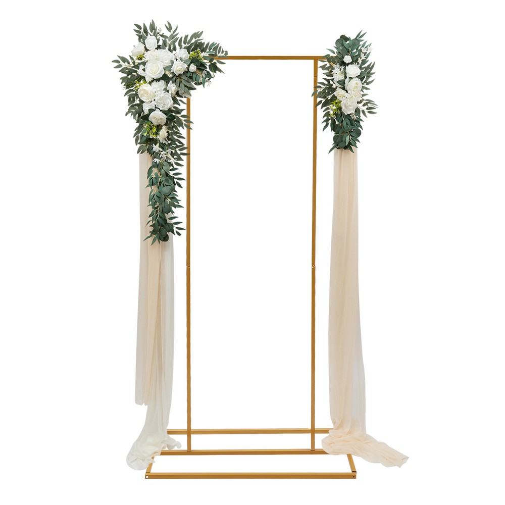 Garden Floral Balloon Stand Rectangular Balloon Frame Wedding Backdrop Decor
