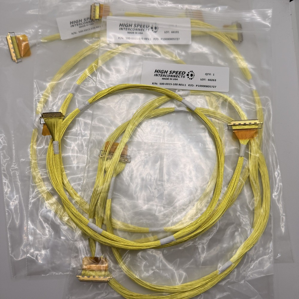 (4) high-speed micro-coaxial cable assembly  by High Speed Interconnects USA