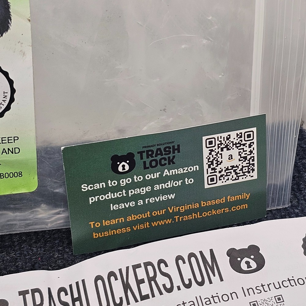 TrashLockers.com Primary Solutions Ultimate Black Bear Trash Locks