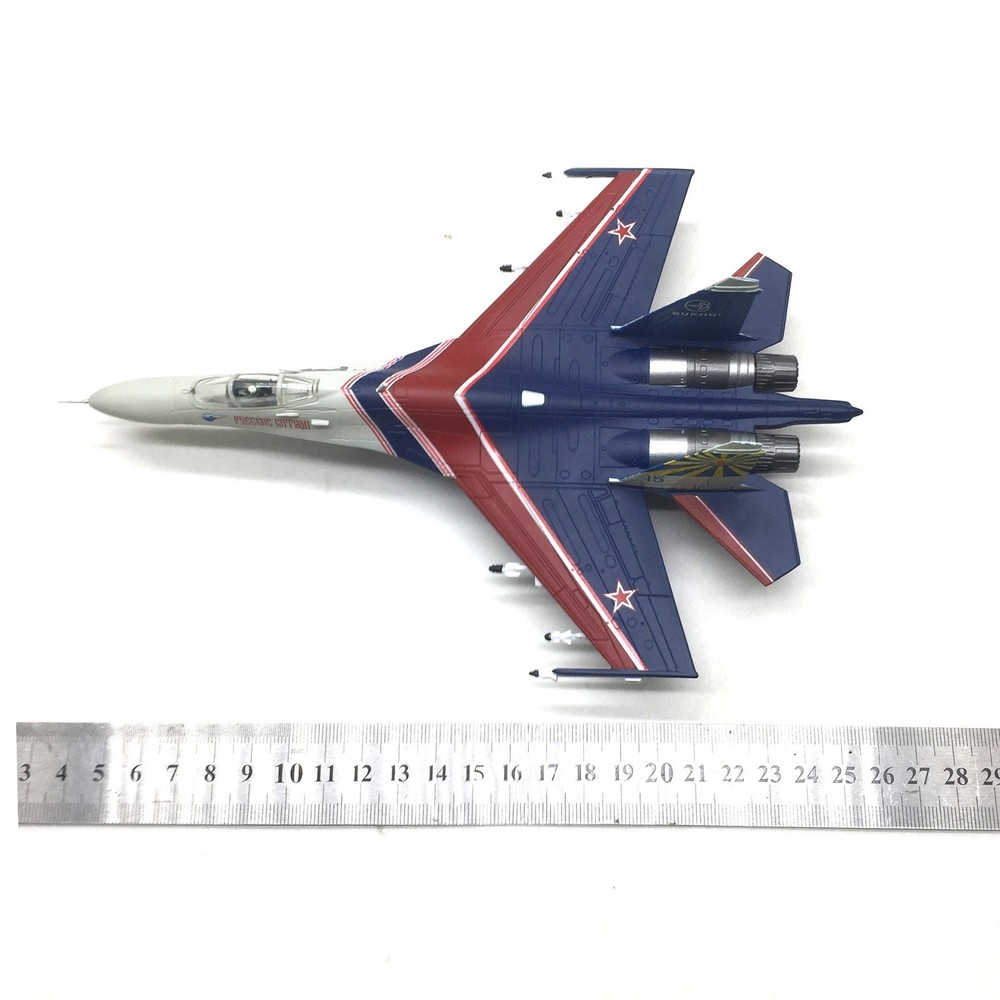1: 100 Russian Su-27 Warrior Performance Aircraft Model Display Collection Gift