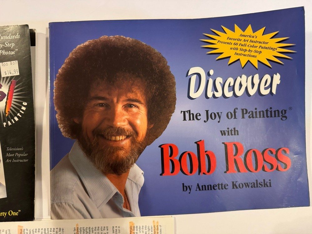 2 BOB ROSS. STEP BY STEP PAINTING BOOKS